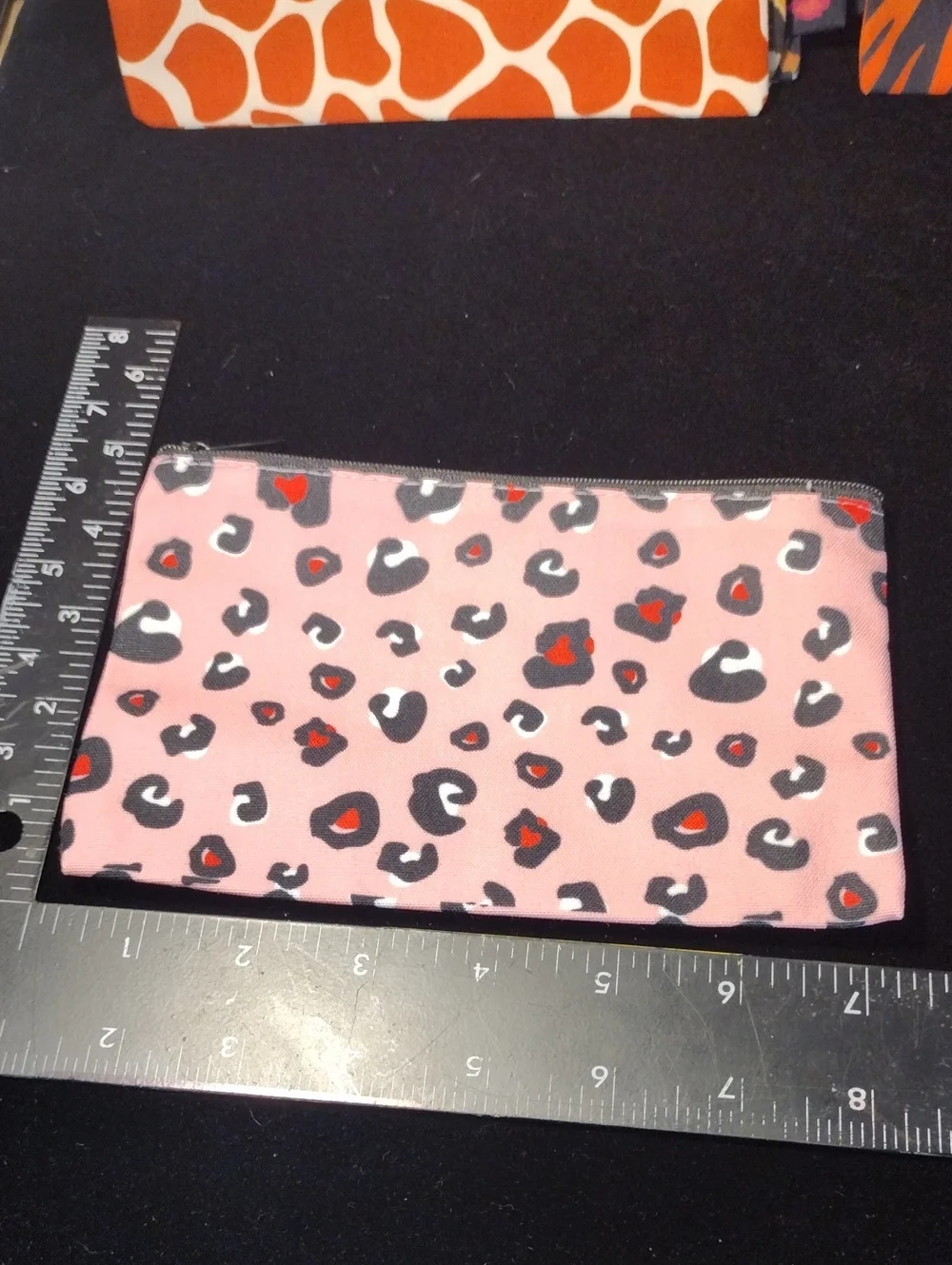 Pink Leopard Print Zip Pouch - Women's Accessory